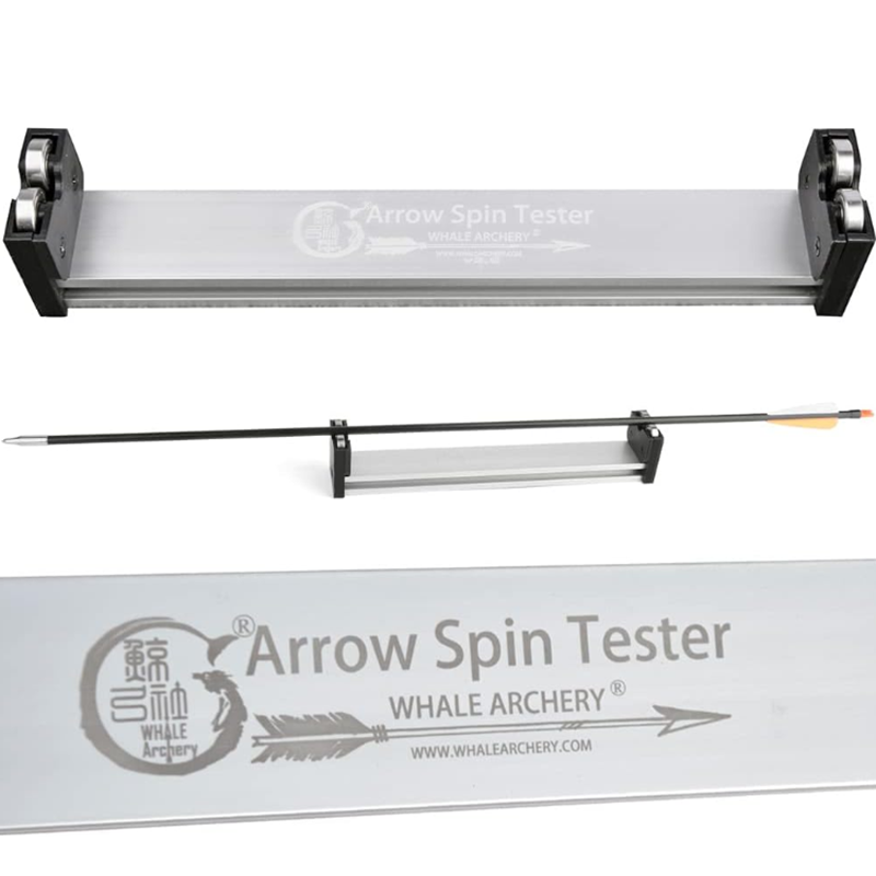 Archery Arrow Spinner Aluminum Alloy Arrow Balance Straightness Tool Arrow Feather and Broadheads Balance Check Arrow Spine Tester Arrow Accessory